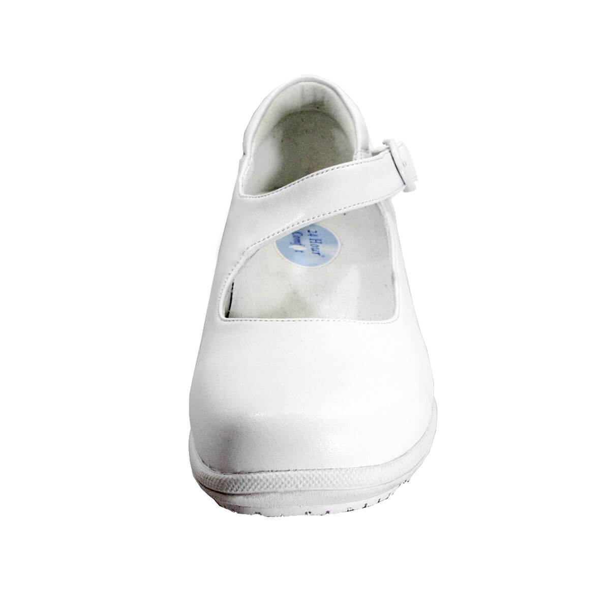 24 HOUR COMFORT Shea Women's Wide Width Leather Loafers with Buckle